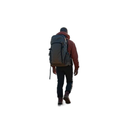 jacket, staff, hat, animal transparent PNG cut-out
