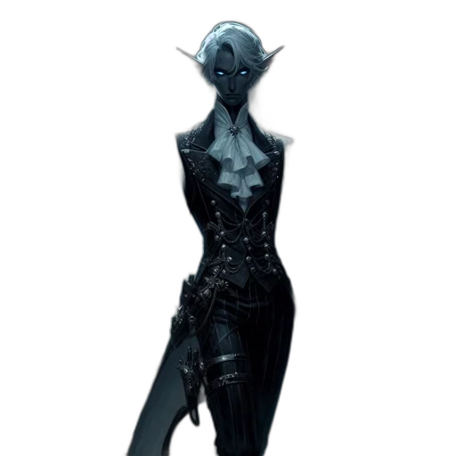 dress, staff, creature, mask transparent PNG cut-out