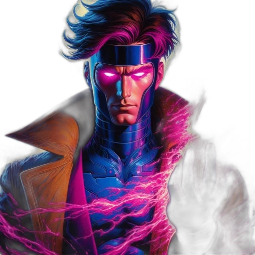 jacket, face, mask, comic book art transparent PNG cut-out