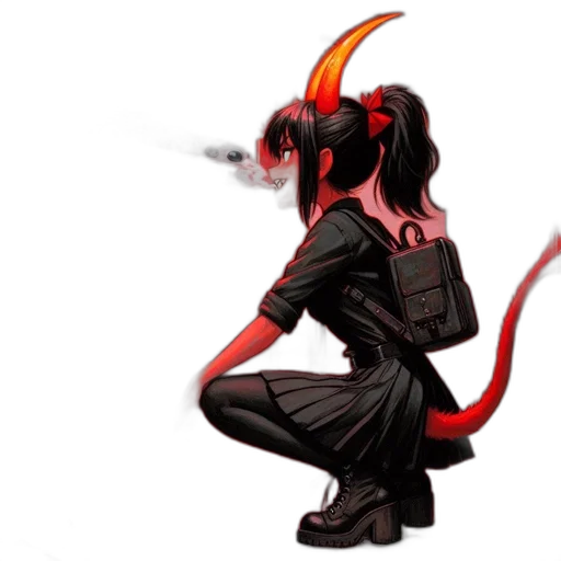 dragon, staff, mask, concept art transparent PNG cut-out