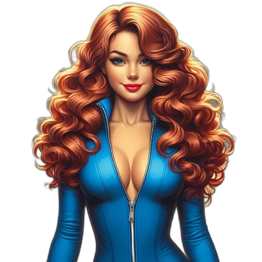 dress, hair, comic book art, cartoon transparent PNG cut-out