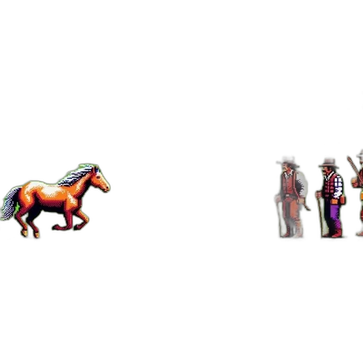 animal, dragon, creature, pixel art transparent PNG cut-out
