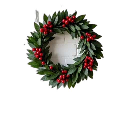 crown, festive, holiday, wreath transparent PNG cut-out
