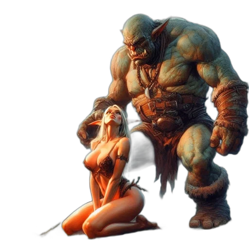 concept art, fantasy art, comic book art, pixel art transparent PNG cut-out