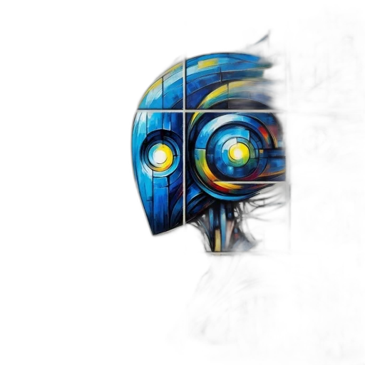robot, mask, face, concept art transparent PNG cut-out