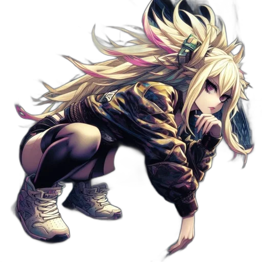 jacket, dragon, hair, creature transparent PNG cut-out