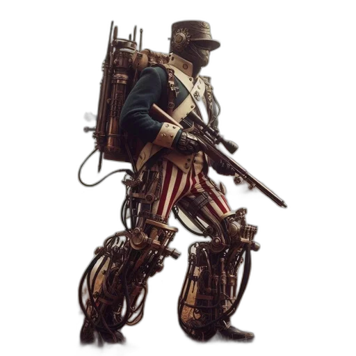 weapon, robot, staff, concept art transparent PNG cut-out