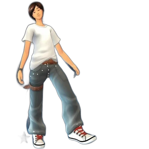 jacket, shoes, concept art, 3d render transparent PNG cut-out