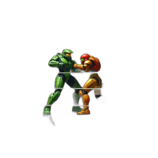 robot, weapon, concept art, pixel art transparent PNG cut-out