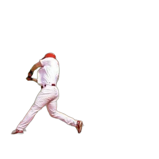 baseball, player, white, uniform transparent PNG cut-out