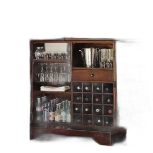 furniture, staff, well-stocked, bar transparent PNG cut-out