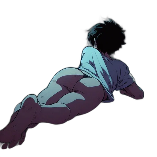 hair, creature, vaporwave, anime transparent PNG cut-out