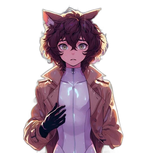 jacket, creature, staff, animal transparent PNG cut-out