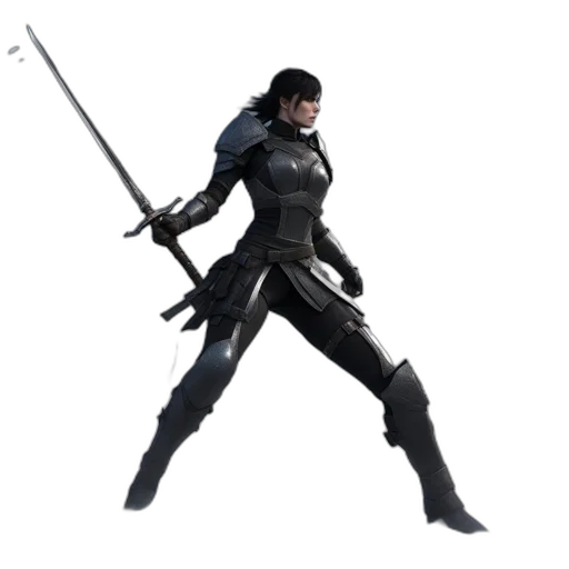 weapon, sword, staff, jacket transparent PNG cut-out
