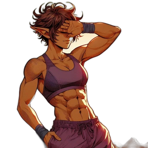 concept art, pixel art, comic book art, anime transparent PNG cut-out