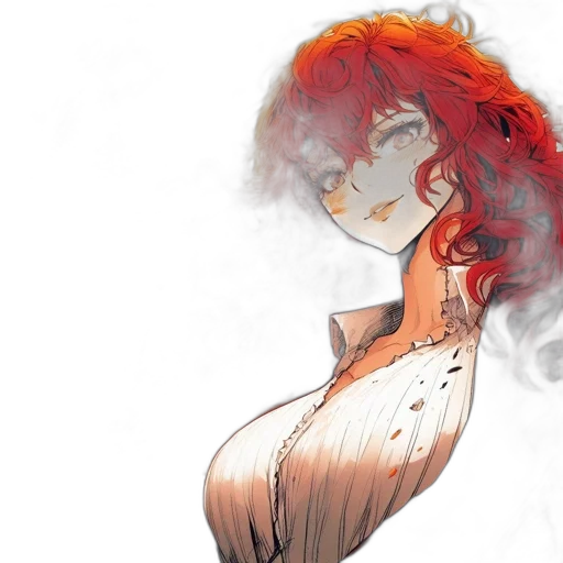 dress, comic book art, concept art, watercolor transparent PNG cut-out