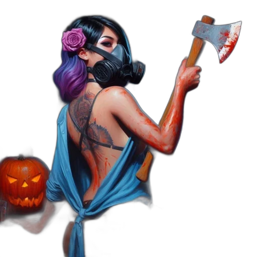 mask, weapon, staff, concept art transparent PNG cut-out