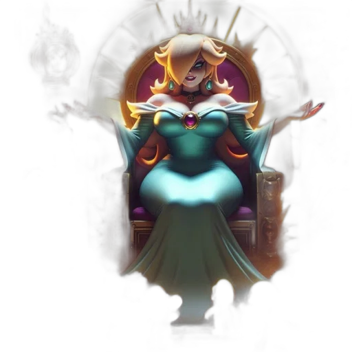 crown, dress, staff, concept art transparent PNG cut-out