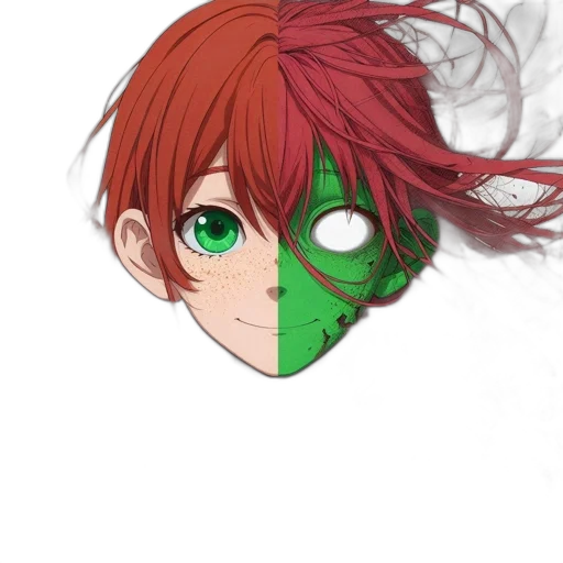 mask, face, anime, concept art transparent PNG cut-out