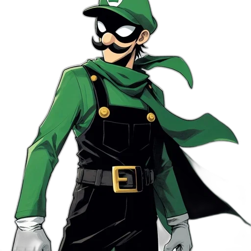 mask, staff, weapon, jacket transparent PNG cut-out