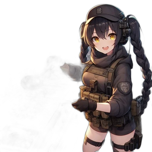 weapon, staff, jacket, dress transparent PNG cut-out