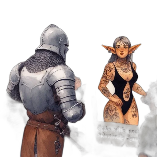 sword, concept art, fantasy art, comic book art transparent PNG cut-out