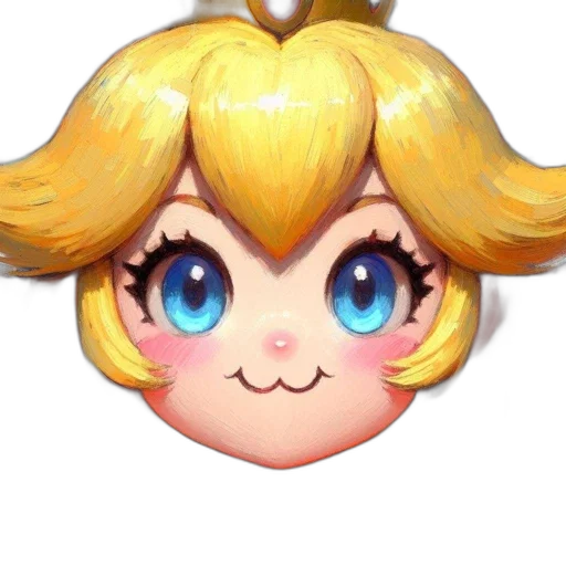 crown, face, hair, staff transparent PNG cut-out