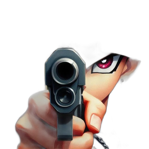 weapon, face, robot, staff transparent PNG cut-out