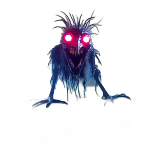 creature, mask, staff, robot transparent PNG cut-out