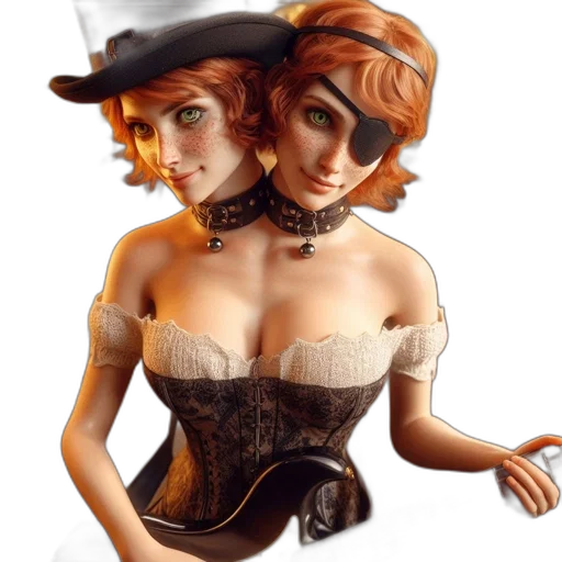 hat, dress, concept art, fantasy art transparent PNG cut-out