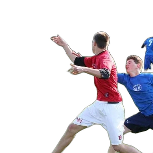 man, red, shirt, reaching transparent PNG cut-out