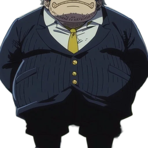 jacket, staff, face, creature transparent PNG cut-out