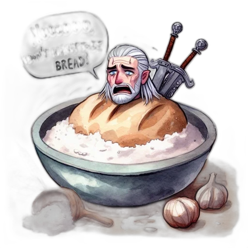 food, sword, watercolor, concept art transparent PNG cut-out
