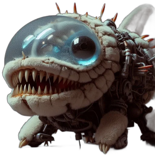 creature, dragon, robot, animal transparent PNG cut-out