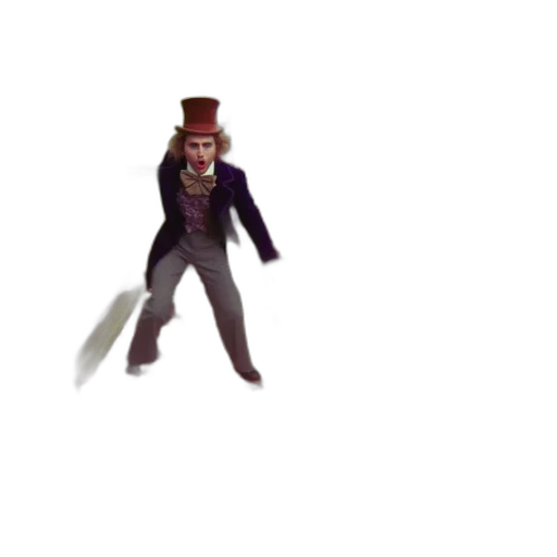 hat, staff, robot, creature transparent PNG cut-out