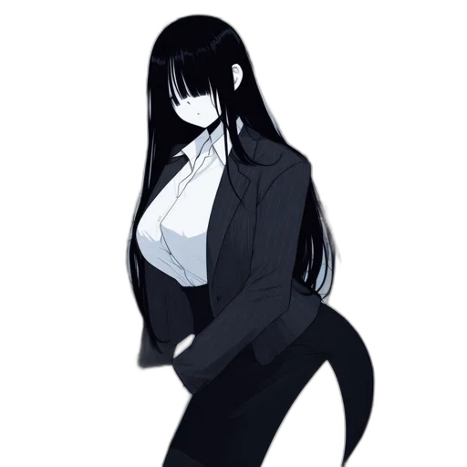 jacket, staff, dress, creature transparent PNG cut-out