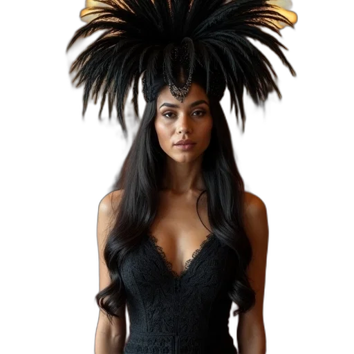 hat, hair, crown, dress transparent PNG cut-out