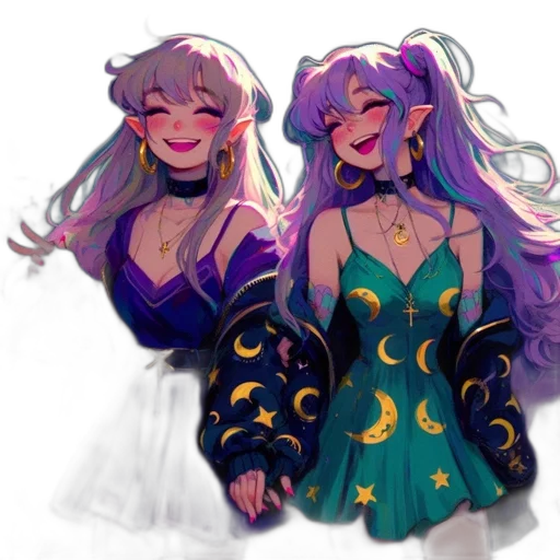 dress, concept art, watercolor, pixel art transparent PNG cut-out