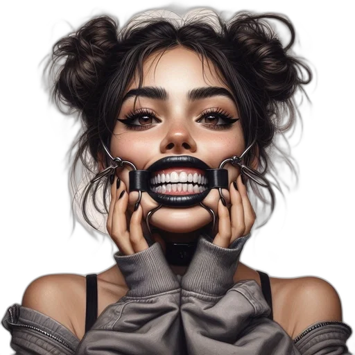 mask, face, jewelry, hair transparent PNG cut-out