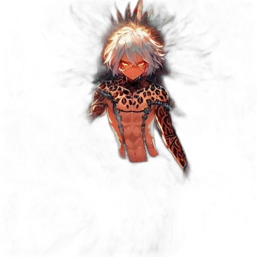 creature, animal, staff, mask transparent PNG cut-out
