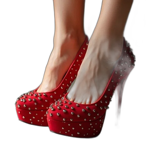 shoes, 3d render, photorealistic, christian transparent PNG cut-out