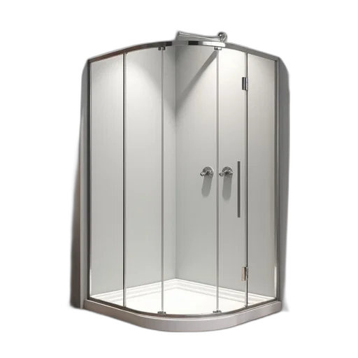 furniture, 3d render, quadrant, shower transparent PNG cut-out