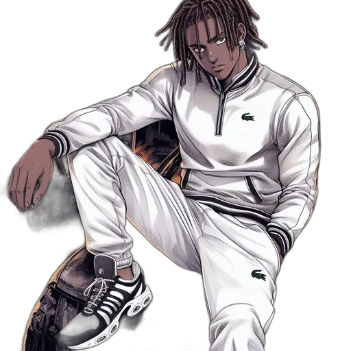 jacket, shoes, staff, concept art transparent PNG cut-out