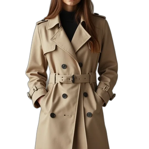 jacket, dress, photorealistic, earth tones transparent PNG cut-out