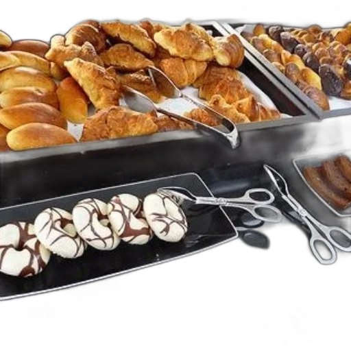 food, 3d render, buffet, display transparent PNG cut-out