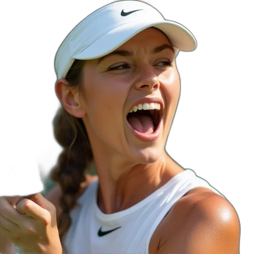 face, tennis, player, person transparent PNG cut-out