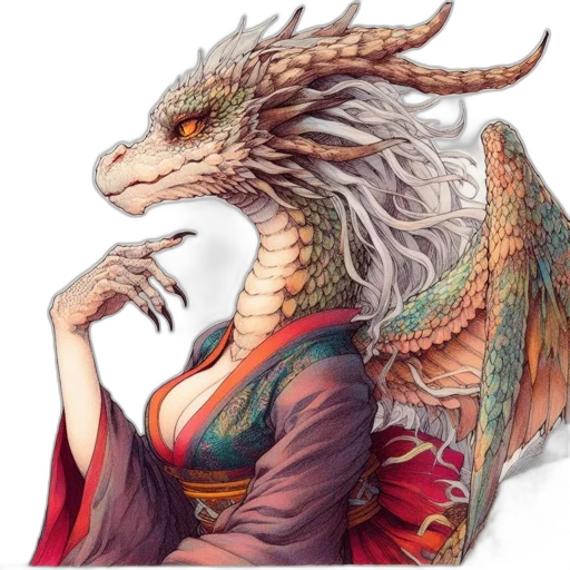 dragon, dress, creature, mask transparent PNG cut-out