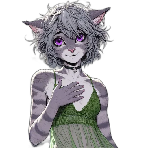 creature, staff, dress, animal transparent PNG cut-out