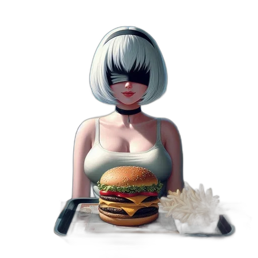 food, robot, dress, face transparent PNG cut-out
