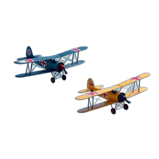 3d render, concept art, two, vintage transparent PNG cut-out